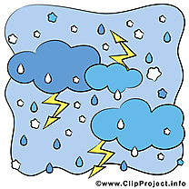 Tempête de neige illustration gratuite - Orage clipart