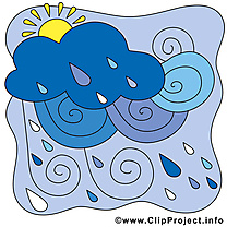 Tempête dessins gratuits - Pluie clipart gratuit