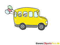 Bus scolaire clip arts gratuits illustrations