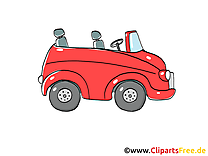 Cabriolet clip arts gratuits illustrations