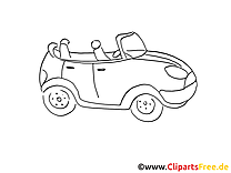 Cabriolet dessin gratuit à imprimer