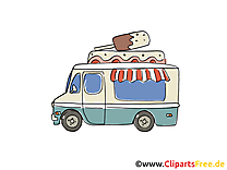 Camion de crème glacée clip art gratuit dessin