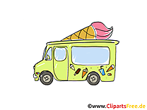 Camion de crème glacée clipart gratuit dessins