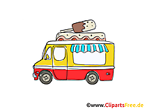 Camion de crème glacée dessins gratuits