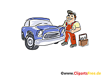 Station-service illustration gratuite clipart