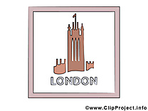 Angletterre carte virtuelle gratuite - Londres clip art