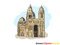 Église clip arts gratuits - Cathédrale illustrations