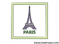 France cliparts à télécharger - Tour eiffel carte jolie