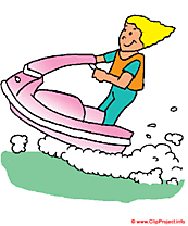 Jet-ski clipart gratuit