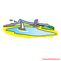 Le lac clipart gratuit