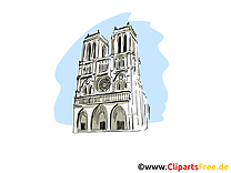 Notre Dame de Paris clip art gratuit - Paris image