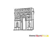 Paris clipart gratuit - Arc de triomphe images