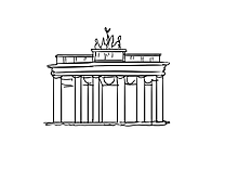 Porte de brandebourg dessins gratuits - Berlin clipart