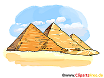 Pyramides clipart gratuit - Egypte cartes gratuites