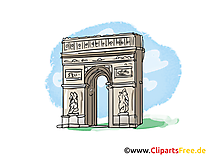 Аrc de triomphe clipart gratuit - Paris images