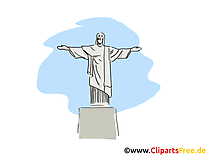 Rio de Janeiro illustration - Christ Rédempteur image