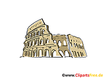 Rome illustration gratuite - Colisée clipart