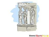 Statues grecques clipart gratuit - Grèce images