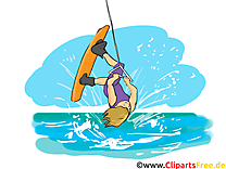 Wakeboard dessin gratuit - Mer image gratuite