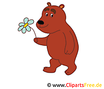 Fleur ours clip art gratuit – Animal images