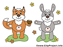Lapin renard image gratuite – Animal clipar