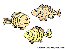 Poissons clip arts gratuits – Animal illustrations